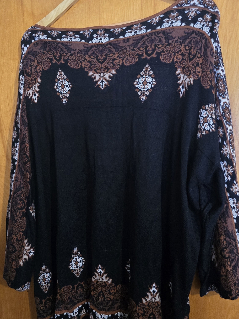 Ruby Rd. Brown And Black Blouse